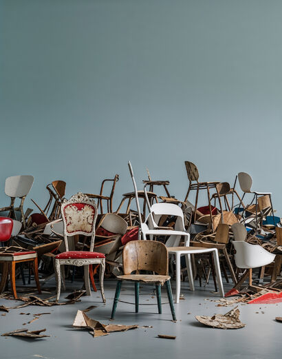 Social-classroom chair - a Sculpture & Installation Artowrk by Andrzej Wasilewski